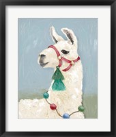 Painted Llama I Framed Print