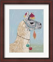 Framed Painted Llama II