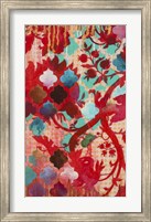 Framed Red & Teal Gilded Age II