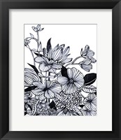 Framed Wildflower Tangle I