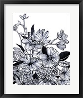 Wildflower Tangle I Framed Print