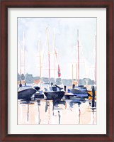 Framed Watercolor Boat Club II
