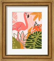 Framed Jungle Flamingo II