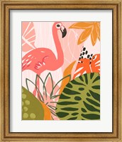 Framed Jungle Flamingo II