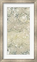 Framed Emerald Textile IV