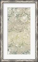 Framed Emerald Textile IV
