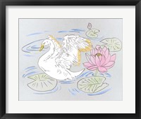 Swan Lake Song I Framed Print