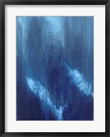 Azul Profundo Triptych I Framed Print