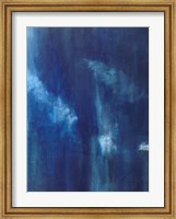 Framed Azul Profundo Triptych III