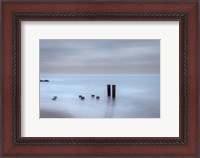 Framed Beach Pilings on Stormy Sunrise, Cape May National Seashore, NJ