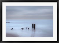 Framed Beach Pilings on Stormy Sunrise, Cape May National Seashore, NJ