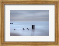 Framed Beach Pilings on Stormy Sunrise, Cape May National Seashore, NJ