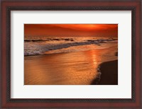 Framed Sunset Reflections Off Clouds And Ocean Shore, Cape May NJ
