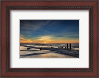 Framed Sunrise On Winter Shoreline 2, Cape May National Seashore, NJ