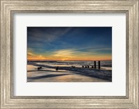 Framed Sunrise On Winter Shoreline 2, Cape May National Seashore, NJ