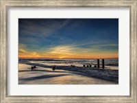 Framed Sunrise On Winter Shoreline 2, Cape May National Seashore, NJ