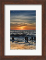 Framed Sunrise On Winter Shoreline 3, Cape May National Seashore, NJ