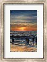 Framed Sunrise On Winter Shoreline 3, Cape May National Seashore, NJ