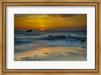 Framed Sunrise On Ocean Shore 1, Cape May National Seashore, NJ