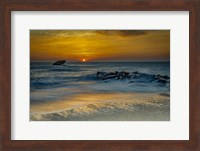 Framed Sunrise On Ocean Shore 1, Cape May National Seashore, NJ
