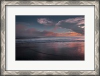 Framed Sunset On Ocean Shore 3, Cape May National Seashore, NJ