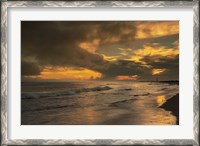 Framed Sunrise On Ocean Shore 5, Cape May National Seashore, NJ