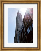Framed Empire State Building From Street
