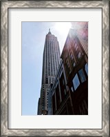 Framed Empire State Building From Street
