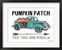 Framed Pumpkin Patch Open Daily