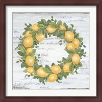 Framed Lemon Wreath