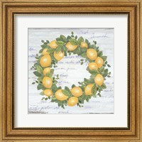 Framed Lemon Wreath