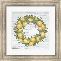 Framed Lemon Wreath