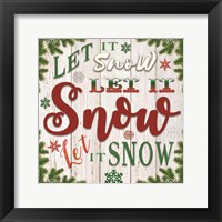 Framed Let It Snow