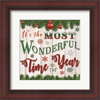 Framed 'It's the Most Wonderful Time of the Year' border=