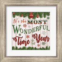Framed 'It's the Most Wonderful Time of the Year' border=