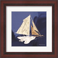 Framed Sailboat Blue II