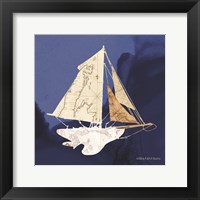 Sailboat Blue II Framed Print