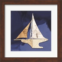 Framed Sailboat Blue III