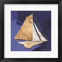 Sailboat Blue IV Framed Print