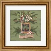 Framed Peppermint Christmas