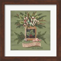 Framed Peppermint Christmas