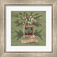 Framed Peppermint Christmas