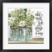 Framed Blue Jars - What is Meant to Be