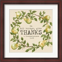 Framed Give Thanks