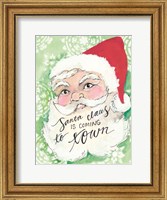 Framed Santa is Coming to Town