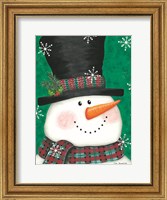 Framed Portrait Snowman
