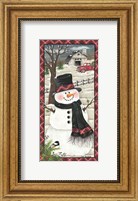 Framed Farmhouse Snowman