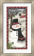 Framed Farmhouse Snowman