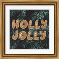 Framed 'Gingerbread Holly Jolly' border=