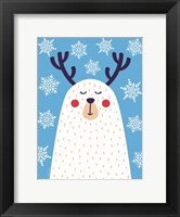 Framed Snowflake Reindeer